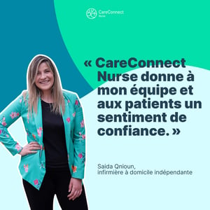 Saida Qnioun a fait le passage à CareConnect Nurse avec Sea-Care